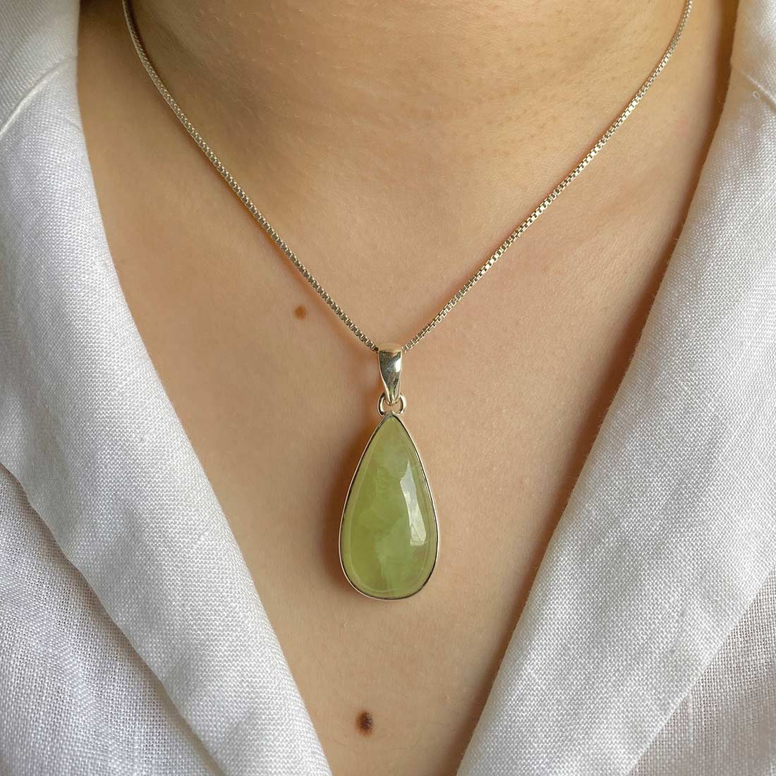 Prehnite Pendant-(PRN-P-23.)